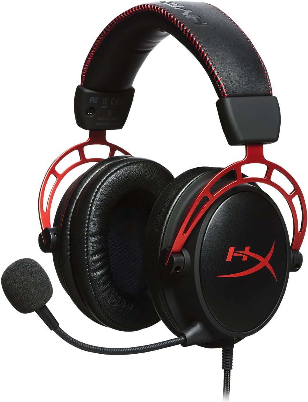 HyperX HX-HSCA-RD Cloud Alpha Gaming Headset met geïntegreerde audiobediening, compatibel met pc, PS5, PS4, Xbox One, Xbox Series X|S