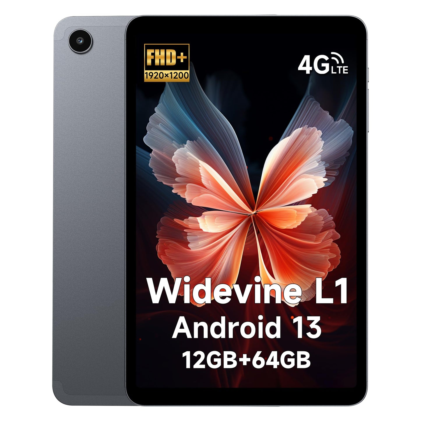 ALLDOCUBE iPlay 50 Mini Tablet Android 13, Widevine L1 Tablet 8.4 Inch FHD 1920 x 1200 Incell IPS, 12(4+8) GB RAM 64GB ROM/TF 512GB, Tablet PC Octa-Core, 4G LTE Bluetooth 5.0, Google GMS/GPS