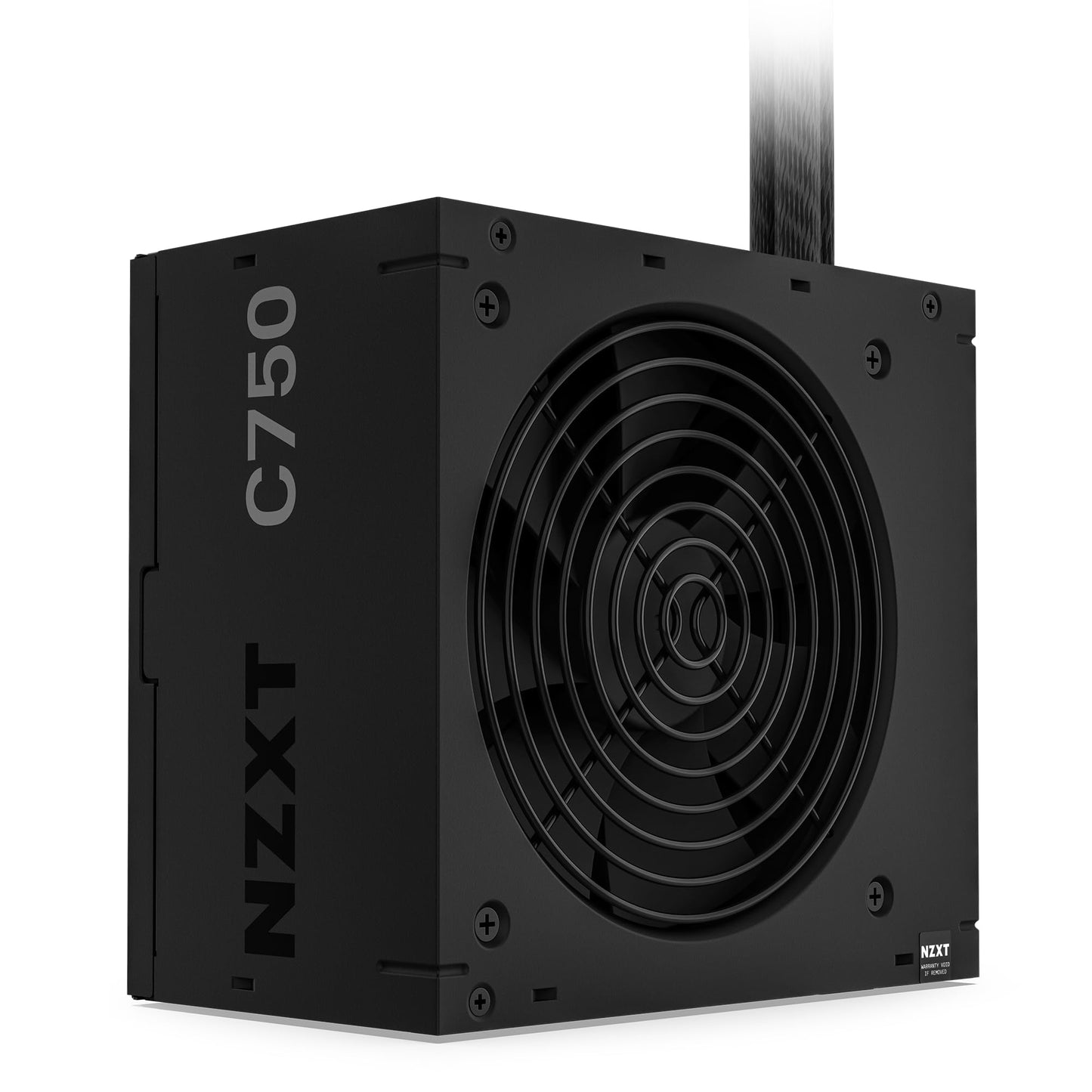 Nzxt C750 Bronze PSU - PA-7B2BB-EU - 750 watt - 80 Plus Bronze gecertificeerd - Niet-modulair ontwerp - 120 mm FDB-ventilator - Hoofdkabels met matzwarte mouwen - 3 jaar garantie - zwart (2023)