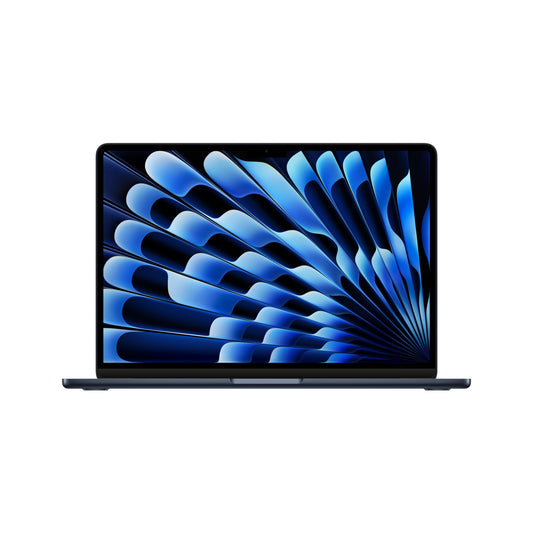 Apple 2024 13” MacBook Air met M3-chip: 13,6” Liquid Retina-display, 8 GB centraal geheugen, 256 GB SSD-opslag, toetsenbord met achtergrondverlichting, 1080p FaceTime HD-camera, Touch ID; Middernacht