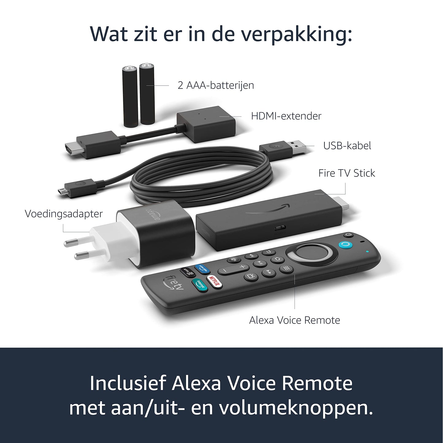 Fire TV Stick Internationale versie met Alexa Voice Remote | HD-streamingapparaat