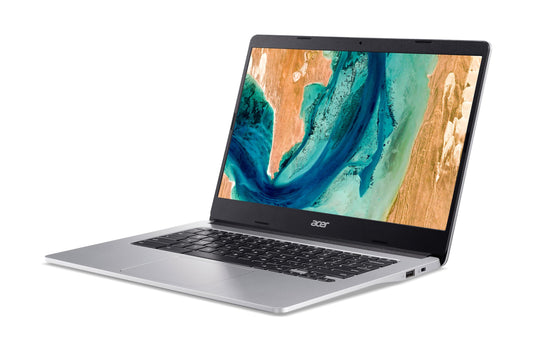 Acer Chromebook 314 (CB314-2H-K17E) Laptop | 14" HD Display | MediaTek Octa-Core ARM Cortex A73/A53 (MT8183) | 4 GB RAM | 64 GB eMMC | Mali-G72 MP3 GPU | Google ChromeOS | zilver