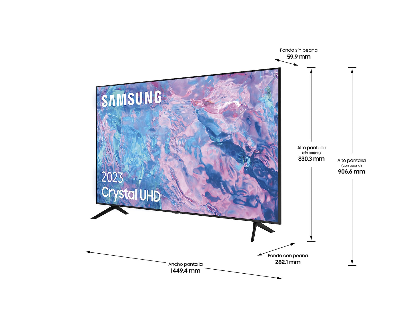 Samsung TU65CU7105-65 inch (165 cm) - LED - 2023