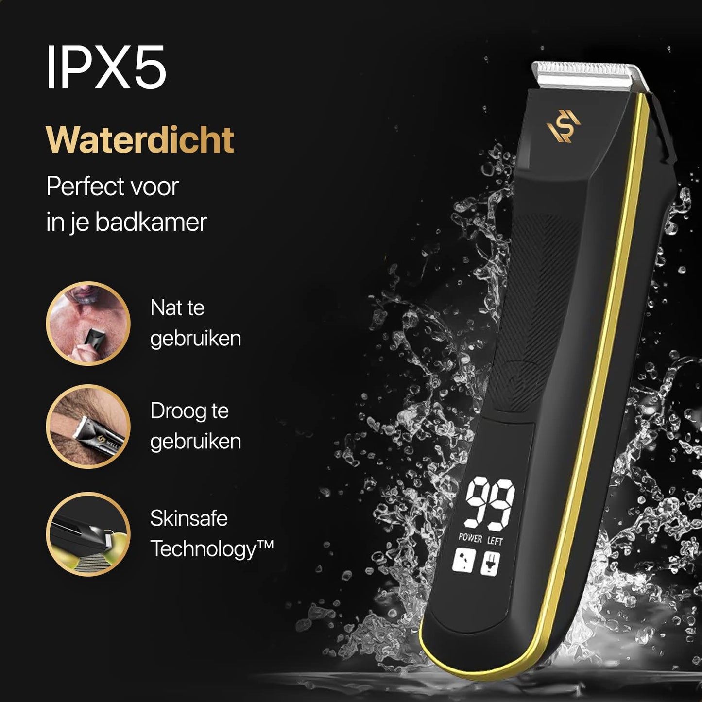 Wellshave Bodygroomer Mannen - Trimmer voor Lichaam en Baard - Schaamhaar Trimmer Mannen - Body trimmer heren - Shaver voor Schaamstreek & Lichaam