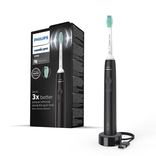 Philips Sonicare 3100-serie sonische elektrische tandenborstel, met ingebouwde druksensor, SmarTimer en QuadPacer (Model HX3671/14)