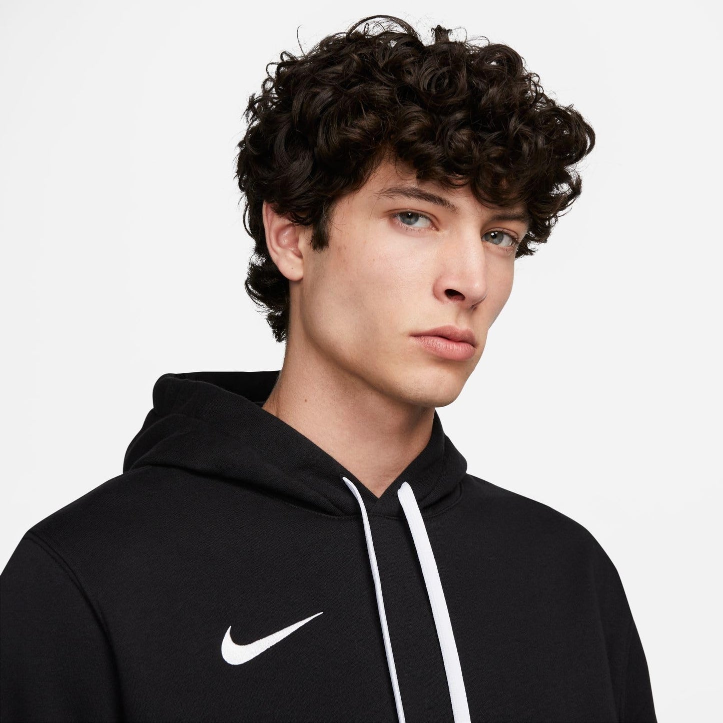 Nike Heren Sweater Met Capuchon M Nk Flc Park20 Po Hoodie, Zwart/Wit/Wit, CW6894-010, M