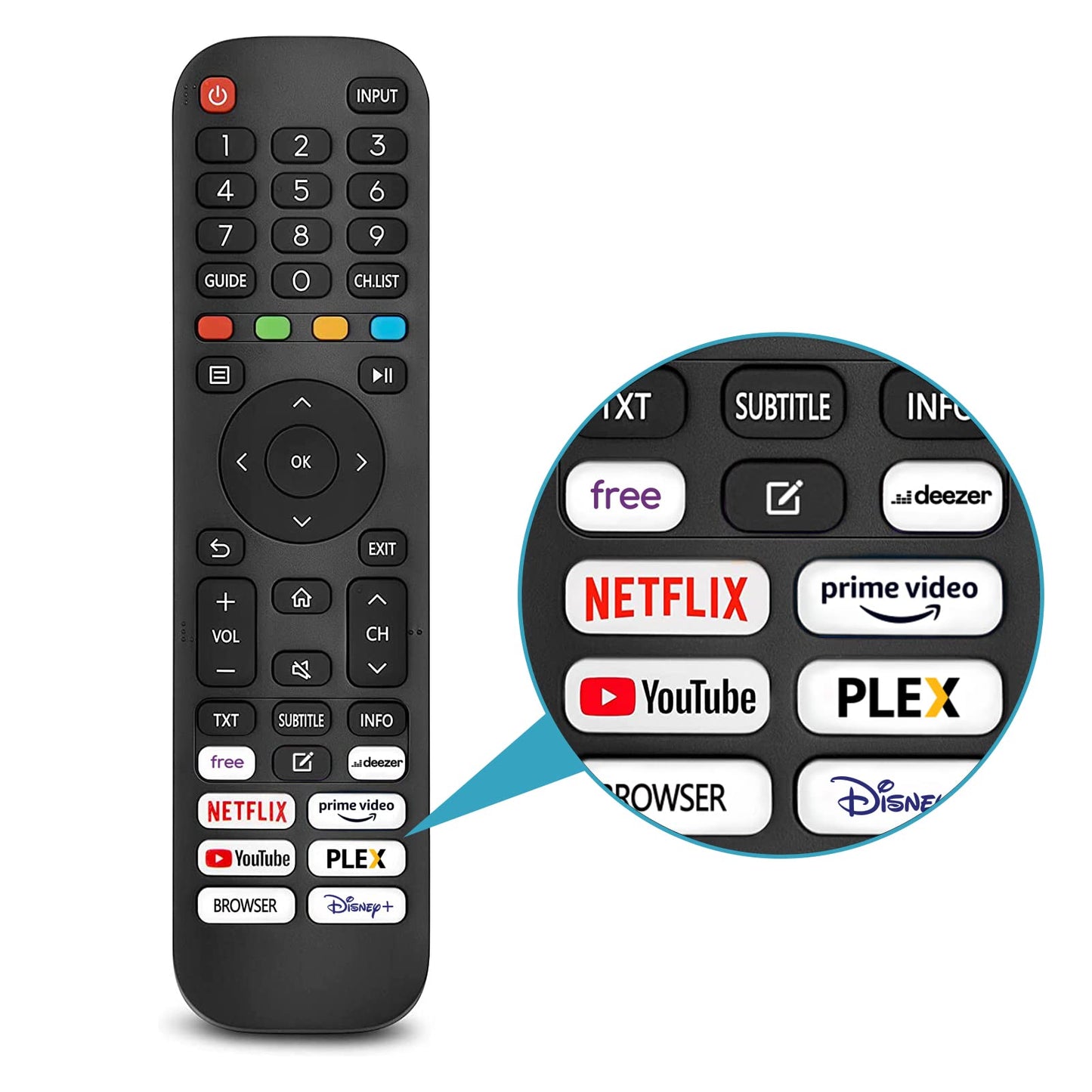 ANTTEQ AV32 Smart TV 32 Inch (80 cm) Televisie met Netflix, Prime Video, Rakuten TV, Disney+, Youtube, Wifi, Triple-Tuner DVB-T2 / S2 / C, Dolby Audio