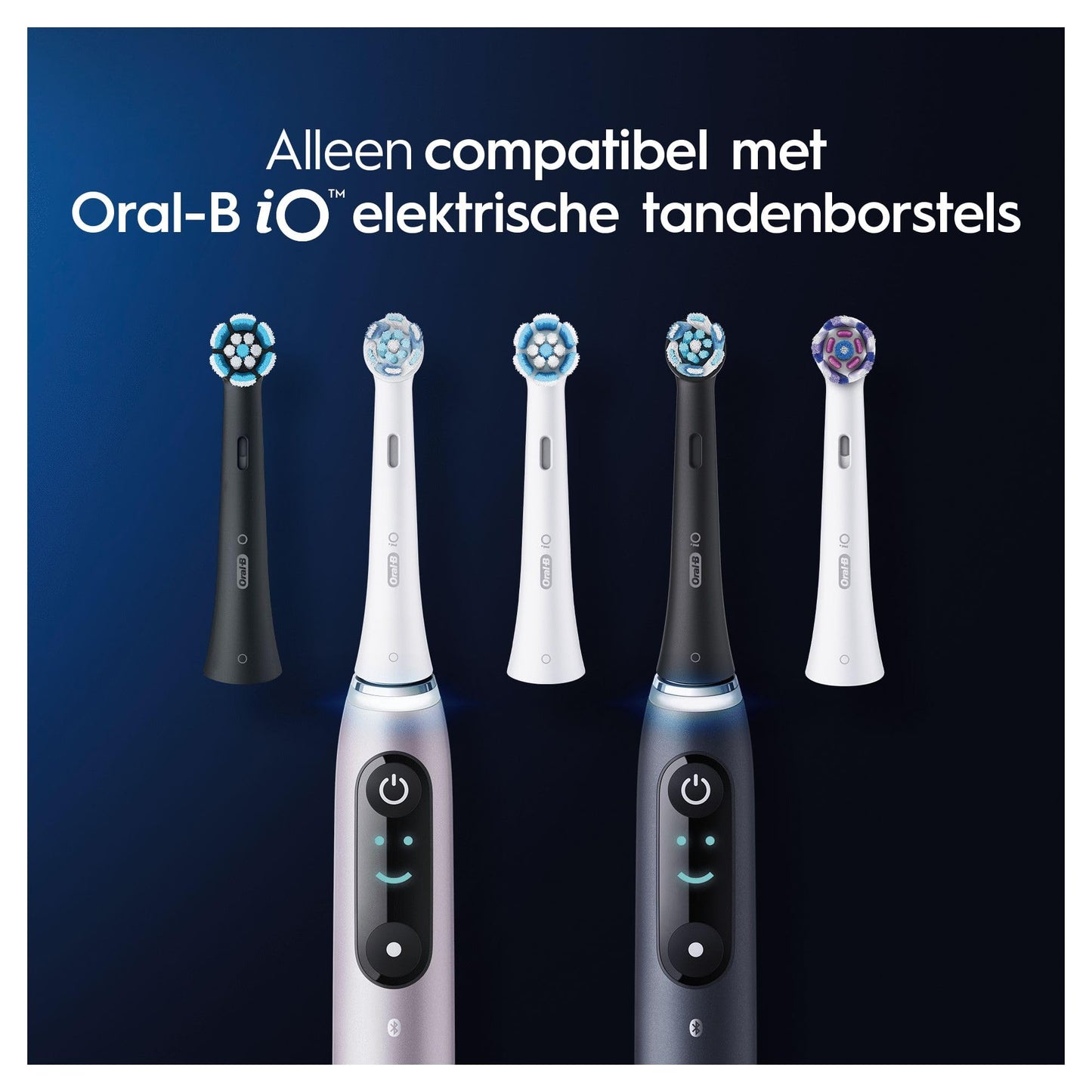 Oral-B iO Ultimate Clean opzetborstels zwart, brievenbusverpakking, 4 stuks