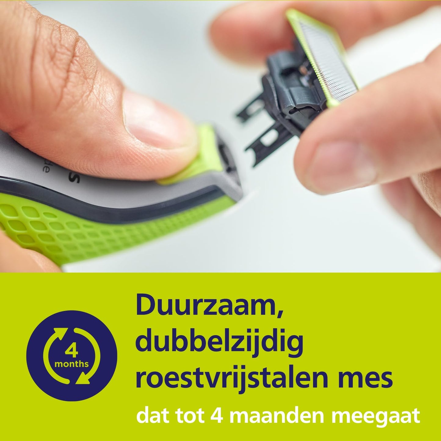 Philips OneBlade Face - Trimmer, scheerapparaat en styler - Geschikt voor alle haarlengtes - 4 Opzetbare stoppelkammen - 60 Minuten gebuikstijd - Nat en droog gebruik - Countour volgend - QP2530/30