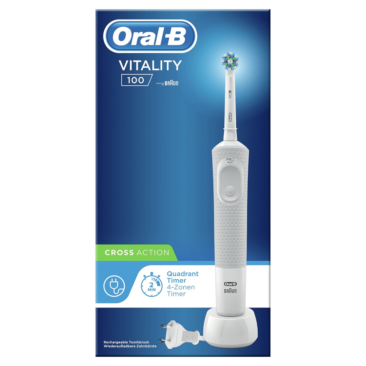 Oral-B Vitality 100 Elektrische Tandenborstel Wit Powered By Braun