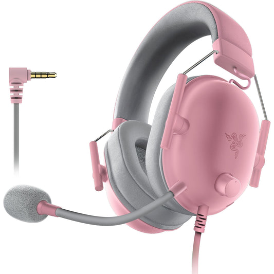 Razer BlackShark V2 X - Multi-Plattform kabelgebundenes Esports-Headset (Triforce 50mm Treiber, Erweiterte Passive Geräuschunterdrückung, 7.1 Surround Sound, Hyperclear Cardioid Mic) Quartz Pink