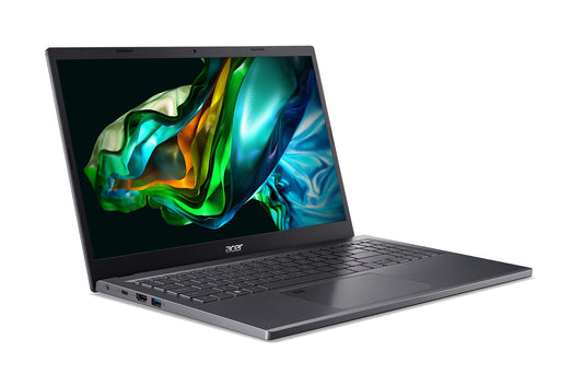 Acer Aspire 5 (A515-48M-R9J8) laptop, 15, 6 inch FHD-display, AMD Ryzen 5 7530U, 16 GB RAM, 1 TB SSD, AMD Radeon graphics, Windows 11, QWERTZ toetsenbord, grijs