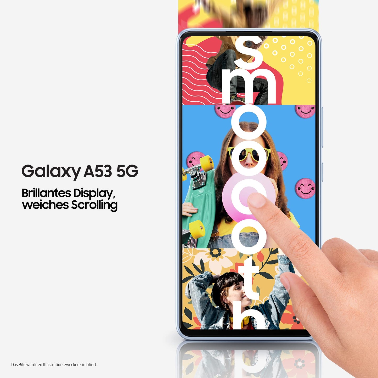 Samsung Galaxy A53 5G Smartphone Dual-SIM Android mobiele telefoon 6 GB RAM 128 GB geheugen Awesome Blue + 30 maanden garantie