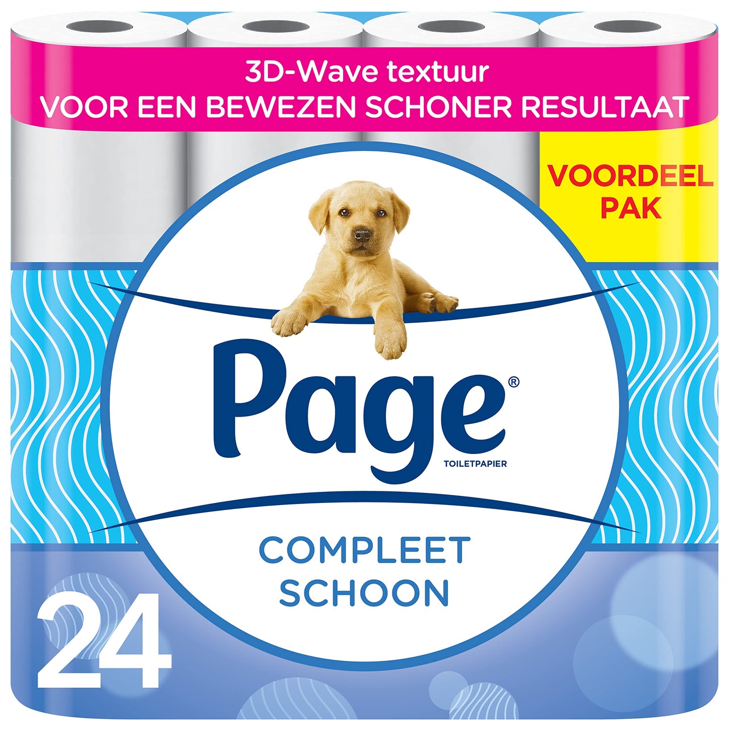 Page wc papier - Compleet Schoon toiletpapier - 24 Rollen - Voordeelverpakking