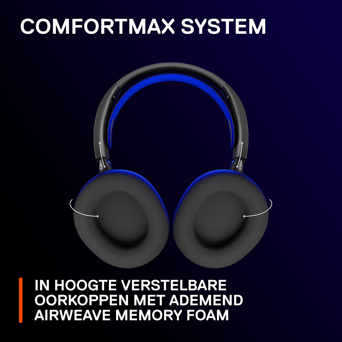 SteelSeries Arctis Nova 7P - Draadloze multi-systeem gaming & mobiele headset - Nova Acoustic Systeem - 2,4 GHz en gelijktijdige Bluetooth - 38 uur batterij - USB-C - Playstation, PC, Switch