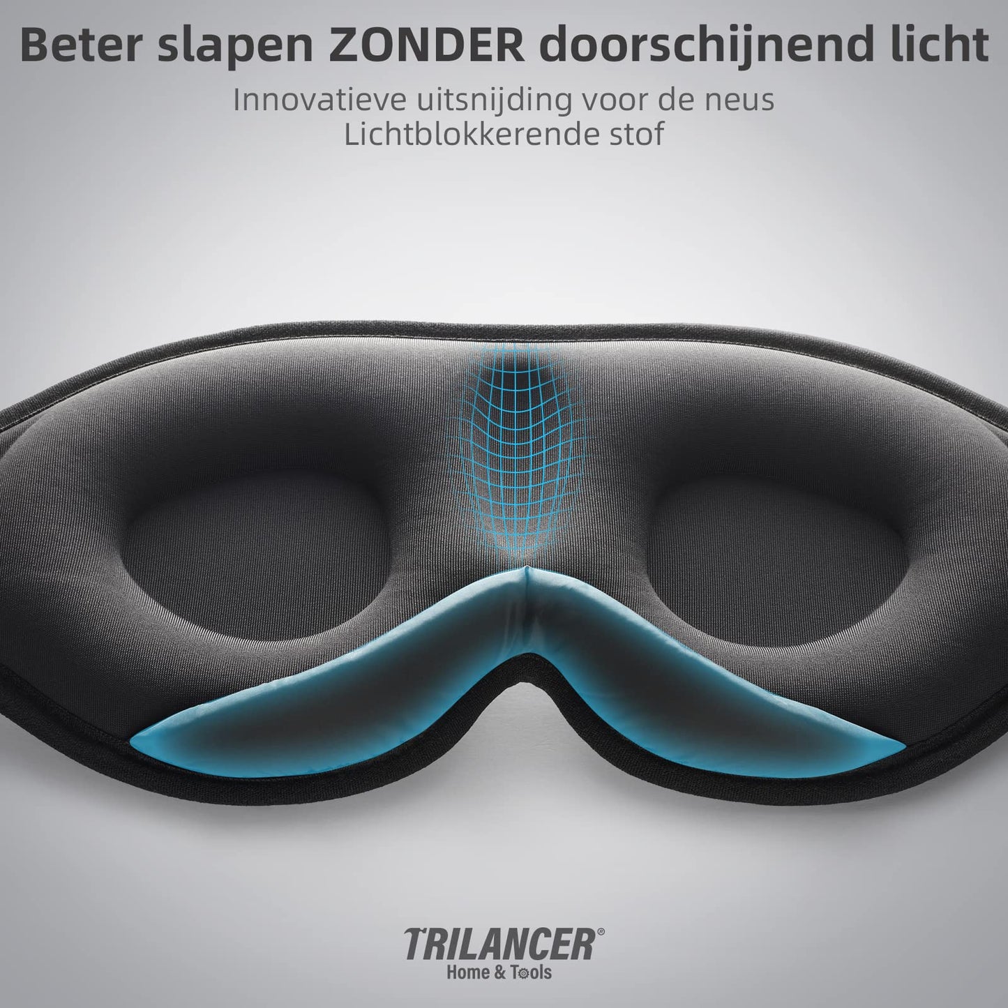 2024 Innovatief Slaapmasker voor Mannen en Vrouwen, 100% Lichtblokkerend Ontwerp Oogmasker om te Slapen, een Dutje te Doen, Mediteren, Reizen (Zwart)