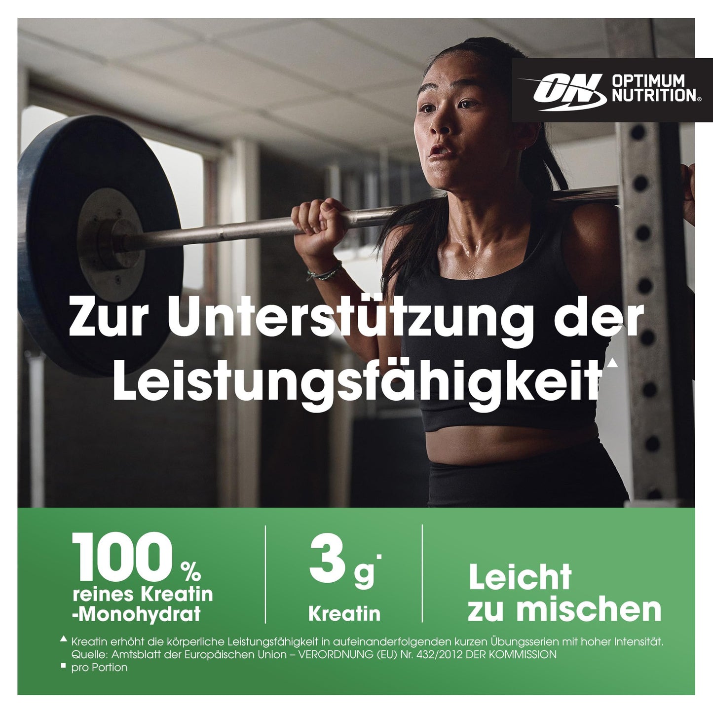 Optimum Nutrition Gemicroniseerd Creatinepoeder, 100% Puur Creatine Monohydraatpoeder voor Prestaties en Spierkracht, Niet-gearomatiseerd, 93 Porties, 317 g