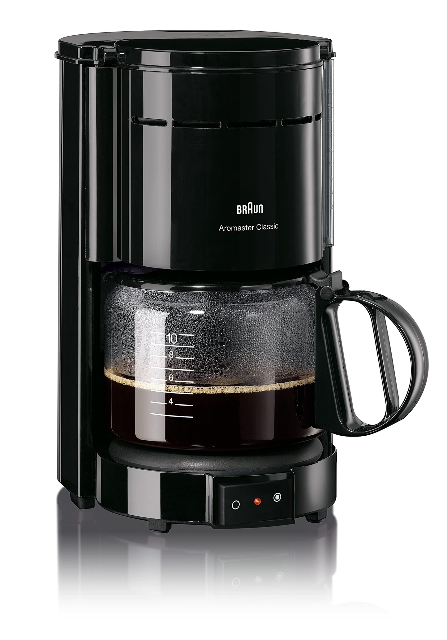 Braun KF 47/1 Koffiezetapparaat voor Klassieke Filterkoffie, Aromatische Koffie Dankzij Optibrew-Systeem, Druppelstop, Automatische Uitschakeling, Zwart, 220-230V || 50-60Hz