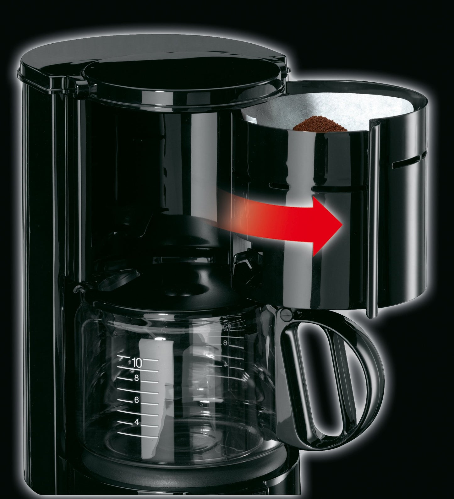 Braun KF 47/1 Koffiezetapparaat voor Klassieke Filterkoffie, Aromatische Koffie Dankzij Optibrew-Systeem, Druppelstop, Automatische Uitschakeling, Zwart, 220-230V || 50-60Hz