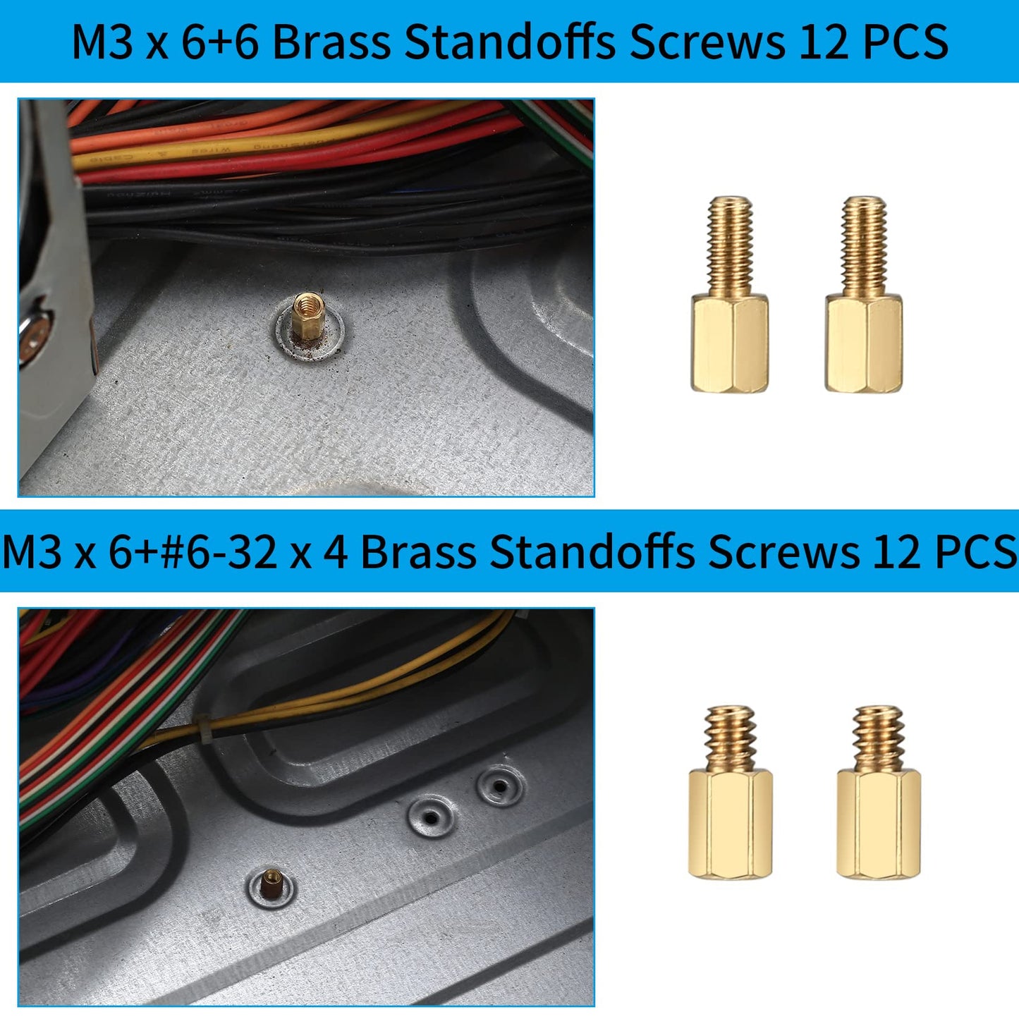 380 stuks PC-schroevenset, SSD-schroevenset, PC-moederbord computerschroeven afstandhouderset, schroeven #6-32 stekker naar M3-bus voor harde schijfventilator, behuizing, SSD, CD-ROM, computer