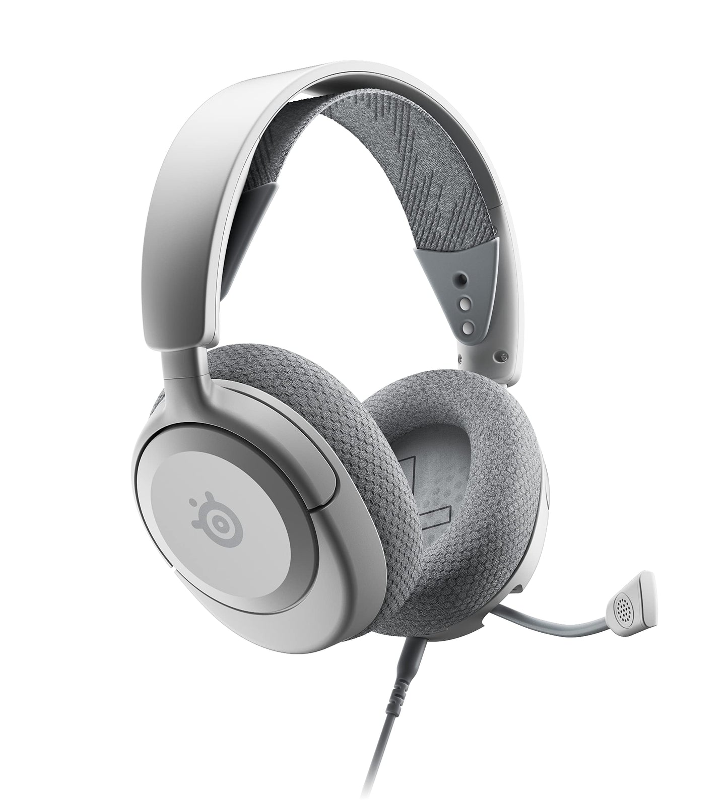 SteelSeries Arctis Nova 1P - Multi-systeem gamingheadset - HiFi-drivers - 360° ruimtelijke audio - Memory Foam-oorkussens - Ultralichtgewicht - PS5, PS4, PC, Switch, Xbox - Vit, Kabel, Wit