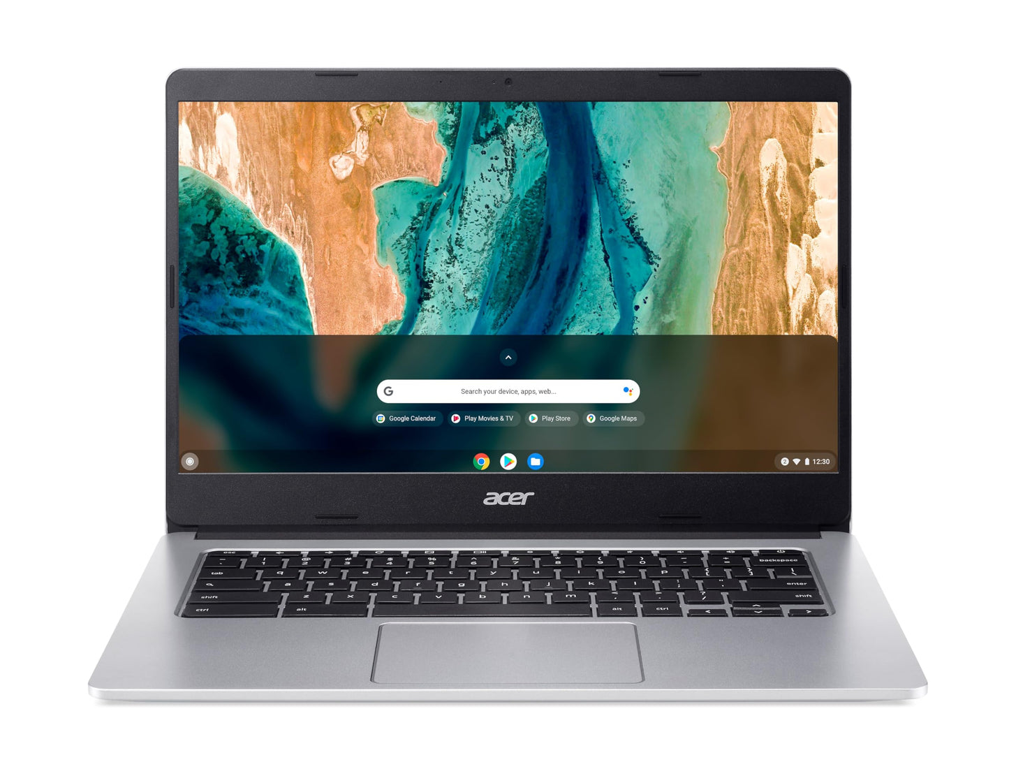 Acer Chromebook 314 (CB314-2H-K17E) Laptop | 14" HD Display | MediaTek Octa-Core ARM Cortex A73/A53 (MT8183) | 4 GB RAM | 64 GB eMMC | Mali-G72 MP3 GPU | Google ChromeOS | zilver