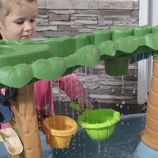 Step2 Dino Showers watertafel met 13-delige accessoireset | Waterspeelgoed voor kind | Activiteitentafel met water voor de tuin