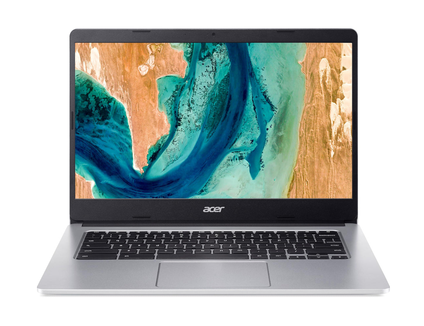 Acer Chromebook 314 (CB314-2H-K17E) Laptop | 14" HD Display | MediaTek Octa-Core ARM Cortex A73/A53 (MT8183) | 4 GB RAM | 64 GB eMMC | Mali-G72 MP3 GPU | Google ChromeOS | zilver