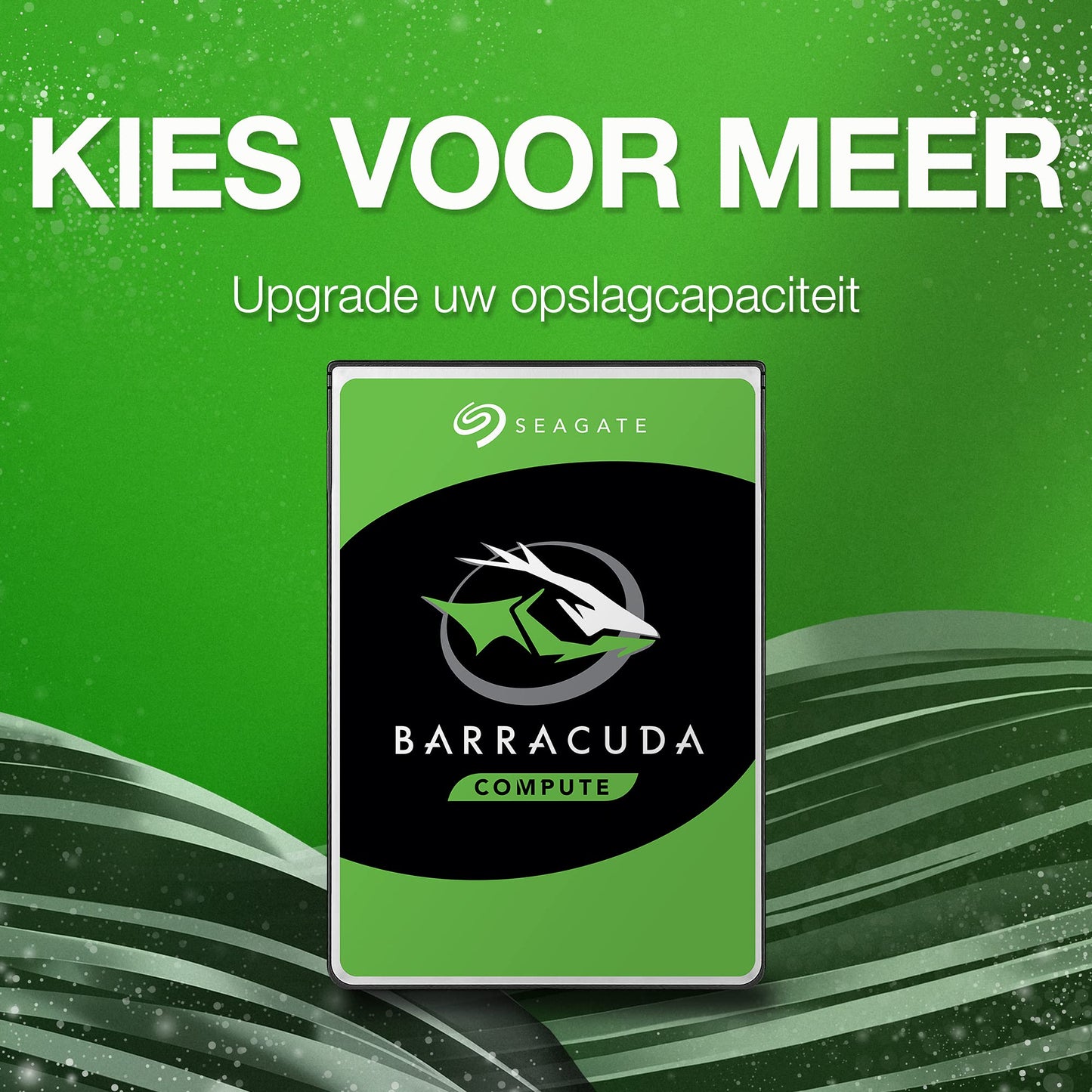 Seagate BarraCuda, 4 TB, Interne Harde Schijf, 3,5", SATA 6 GB/s, 5400 RPM, 256 MB cache, voor PC & laptop, FFP (ST4000DMZ04)