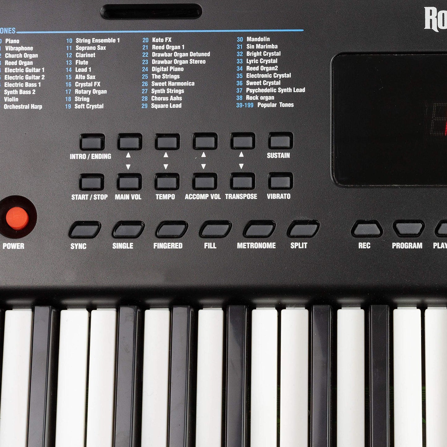 RockJam RJ361 61 Key Keyboard Piano met bladmuziekstandaard Piano Note Sticker Voeding en gewoon pianotoepassing, Zwart