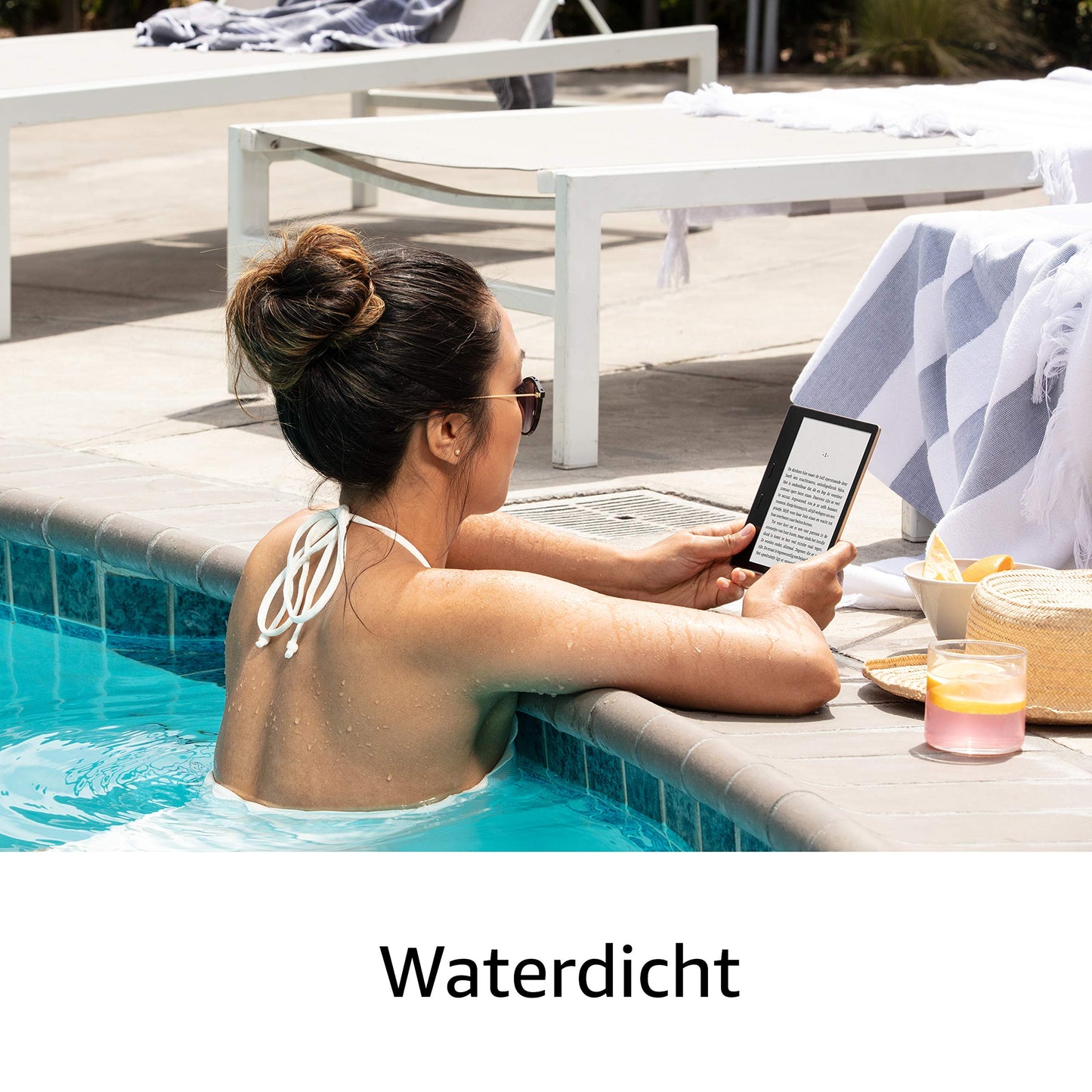 Kindle Oasis, nu met instelbare warme lichtkleur, waterdicht, 8 GB, wifi, grafiet